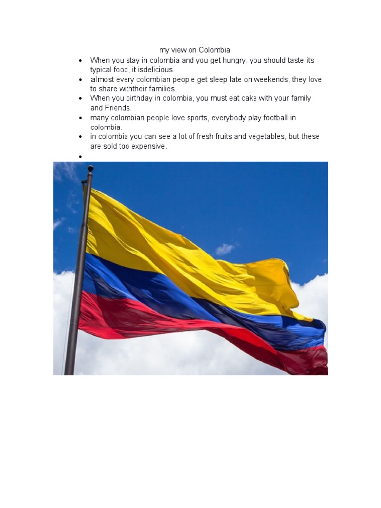 My View On Colombia | PDF | Cooking, Food & Wine | Wellness
