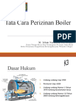 Tata Cara Perizinan Boiler