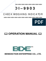 Check Weighing Indicator: Operation Manual