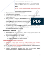 Reoroduction and Development in Angiosperm