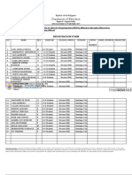 Department of Education: Registration Form