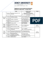 Faculty Induction Schedule _9th August -14th August 2021