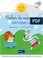 Cahier Vacances Maternelle