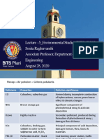 Lecture - 5 - Environmental Studies (BITS-F 225) Smita Raghuvanshi Associate Professor, Department of Chemical Engineering August 28, 2020