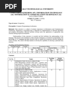 Gujarat Technological University Computer Engineering (07) / Information Technology (16) / Information & Communication Technology