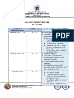 JAMES HENSON Monthly Accomplishment Report July 2020