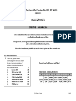 Scale of Costs - Sample