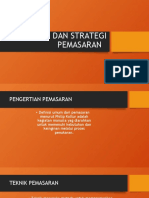 Teknik Dan Strategi Pemasaran