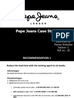 Pepe Jeans Case Study Optimization