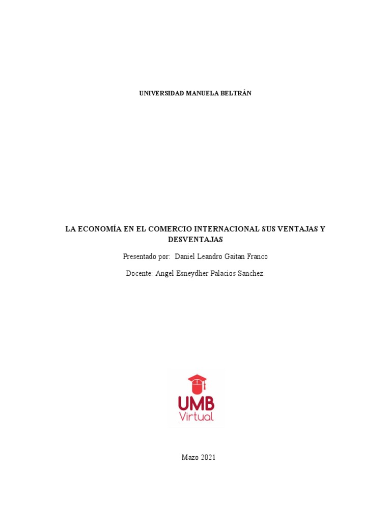 Ventajas & Desventajas Del Comercio Internacional | PDF | El comercio ...