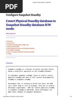 Configure Snapshot Standby - Bright DBA