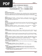 POWER ELECTRONICS 2015 Note For VTU Electrical and Electronics Semester 4