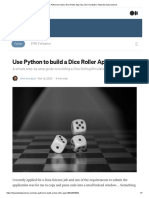 Rolling Dice Python