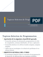 Topicos Selectos de Programacion Ago-Dic-09