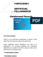 U18PCCS501 Artificial Intellingence Uninformed Search