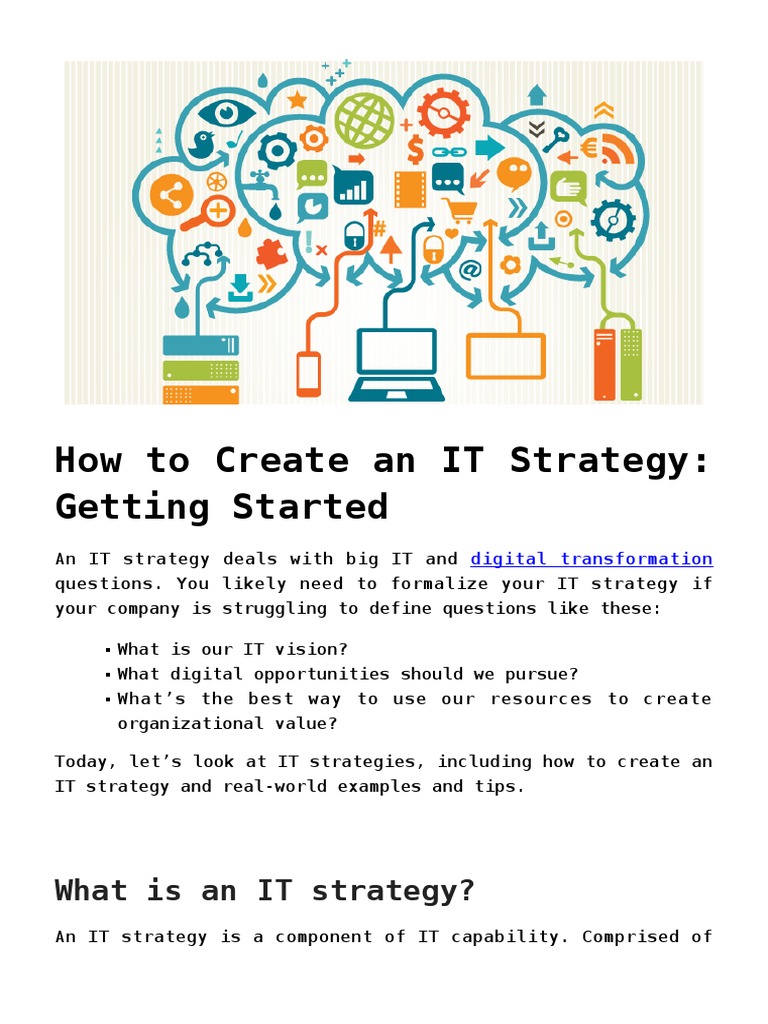 Crafting an Effective IT Strategy Guide | PDF | Goal | Strategic Management