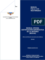 Manual Oficina Certificación Aeronáutica de La Defensa MOCAD - FAC-4.1.9-O