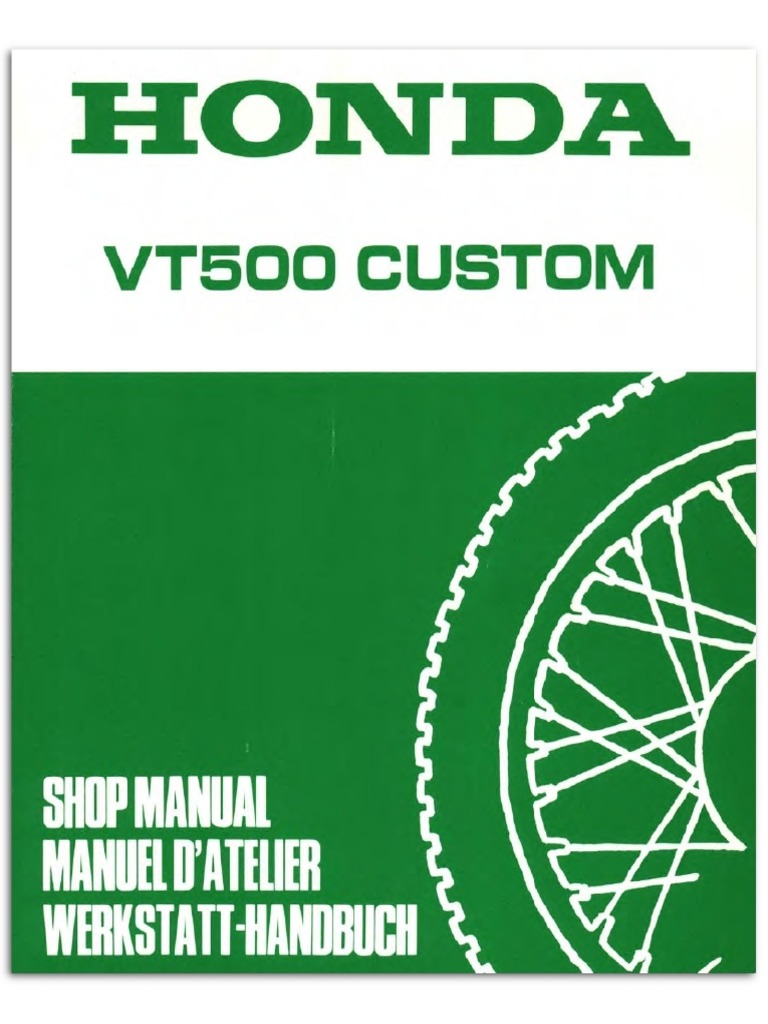 Honda VT500C Shadow Service Manual English PDF