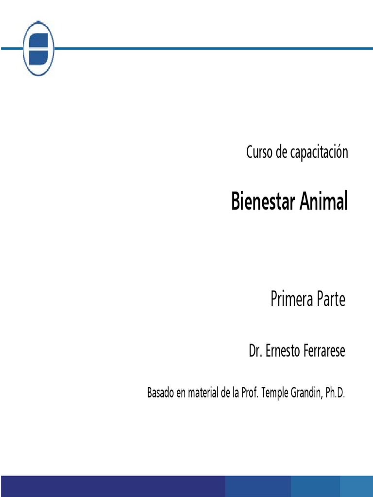 Bienestar Animal según Temple Grandin | PDF | Bienestar de los animales ...
