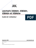 Lexmark X264dn, X363dn, X364dn Et X364dw: Guide de L'utilisateur