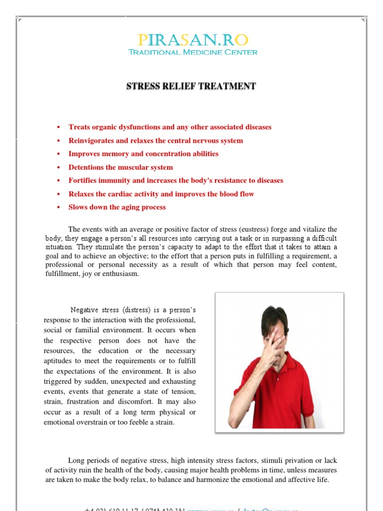 Stress Relief Treatment | PDF | Stress (Biology) | Anxiety