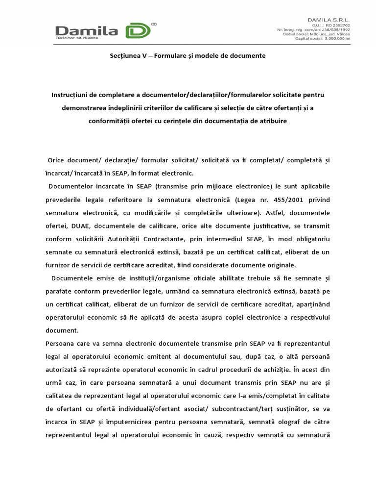 Formulare Si Modele de Documente | PDF