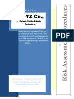 XYZ Co.,: Internal Control Questionnaires