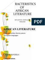 Characteristics and Themes of African Literature