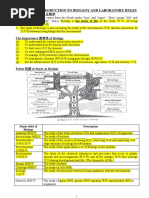 Chapter 1 Introduction To Biology and Laboratory Rules