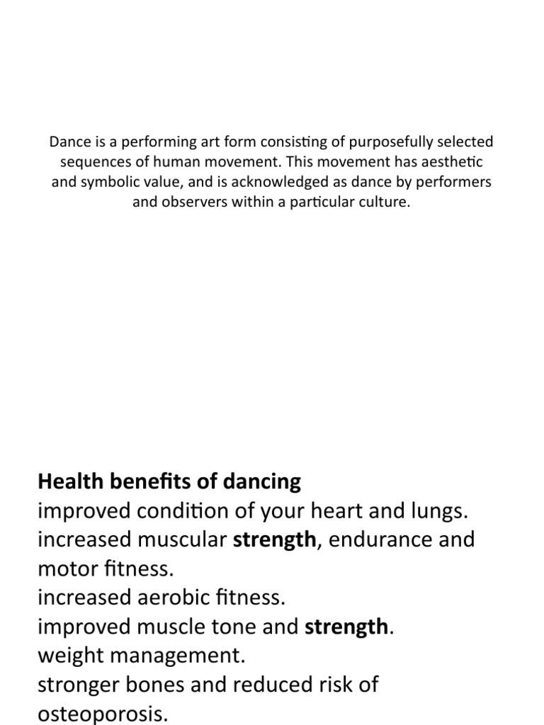Dance Is A Performing Art Form Consisting of | PDF | Foreign Language ...
