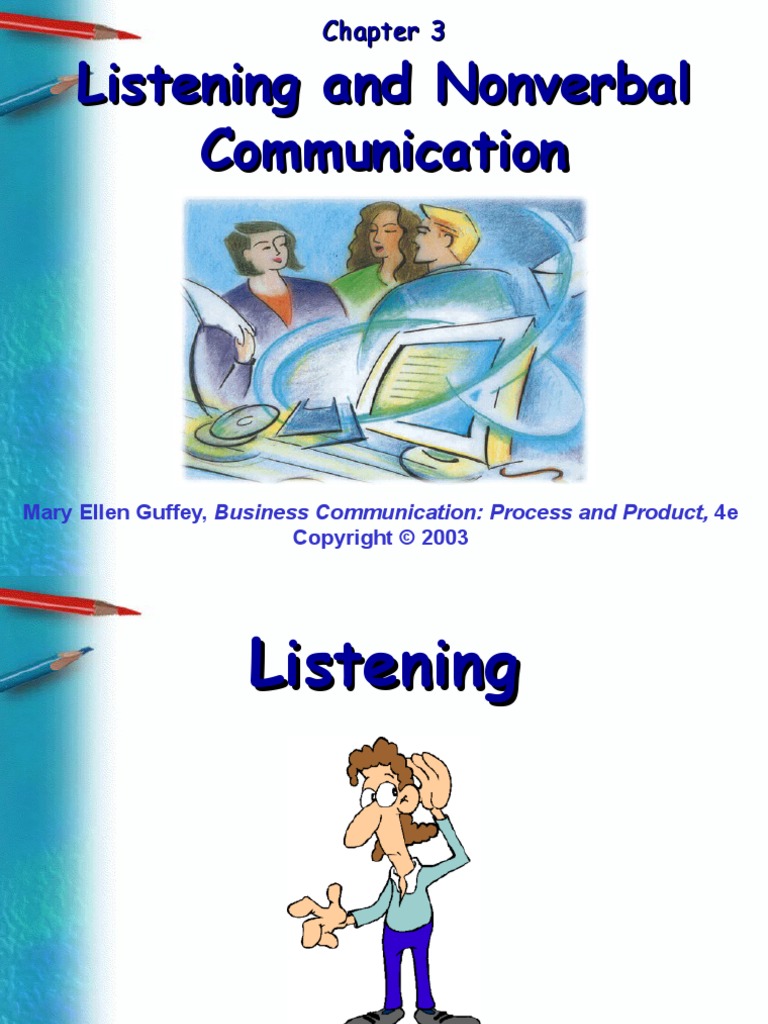 Listening and Nonverbal Communication | PDF | Nonverbal Communication ...
