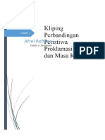 #3 Kliping Perbandingan Peristiwa Proklamasi Dulu Dan Masa Kini