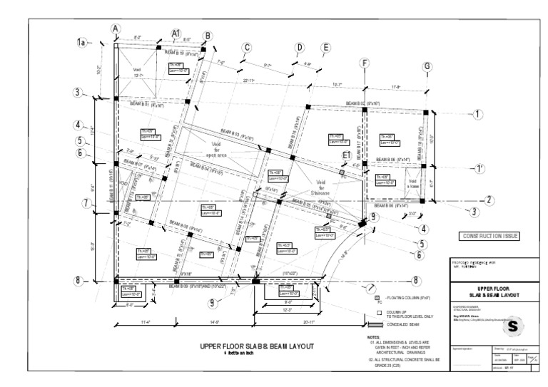 Beam and Slab Layout | PDF | Economic Sectors | Civil Engineering