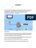 Assignment: 1. Faraday's Law