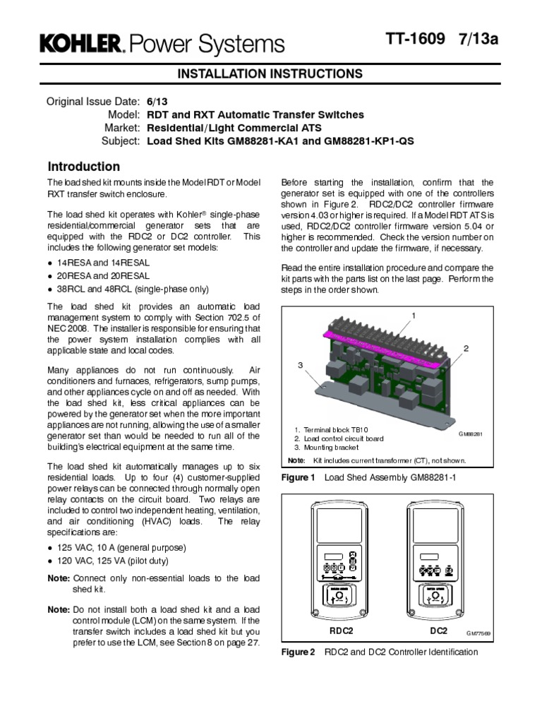 Installation Instructions | PDF | Relay | Electrical Wiring