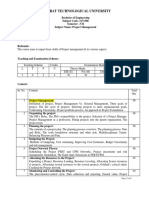 GTU Project Management Course