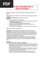 FCE Tips - Use of English Part 3 - Word Formation - tn1