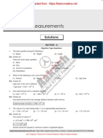 Units and Measurements Chapter Solutions