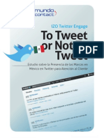 Estudio Sobre La Presencia de Las Marcas en México en Twitter para Atención Al Cliente 2011