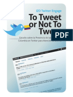 Estudio sobre la Presencia de las Marcas en Colombia en Twitter para Atención al Cliente 2011