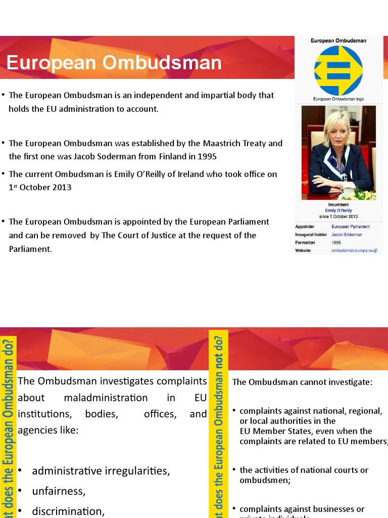 Ombudsman High Representative | PDF | International Relations ...