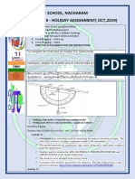 Delhi Public School, Nacharam Class - X - Holiday Assignment (Oct, 2019)