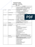 Pre-Board 1 - Syllabus Class - XII: Secunderabad, NACHARAM