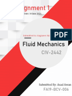 Assignment 1: Fluid Mechanics