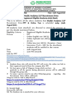 Modak - Analytics - LLP - Recruitment - Drive - PPT - Online - Test - On - 2