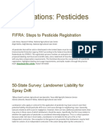 Publications: Pesticides: FIFRA: Steps To Pesticide Registration