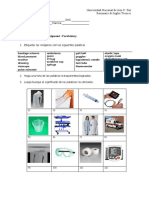 Activity N°4 Medical Equipment - Vocabulary