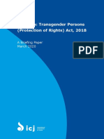 Pakistan: Transgender Persons (Protection of Rights) Act, 2018