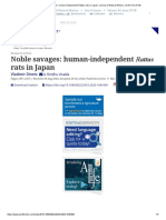 Noble Savages - Human-Independent Rattus Rats in Japan - Journal of Natural History - Vol 54, No 37-38