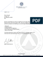 Six Sigma White Belt Certification-Six Sigma White Belt Certification Letter of Acknowledgement 55863